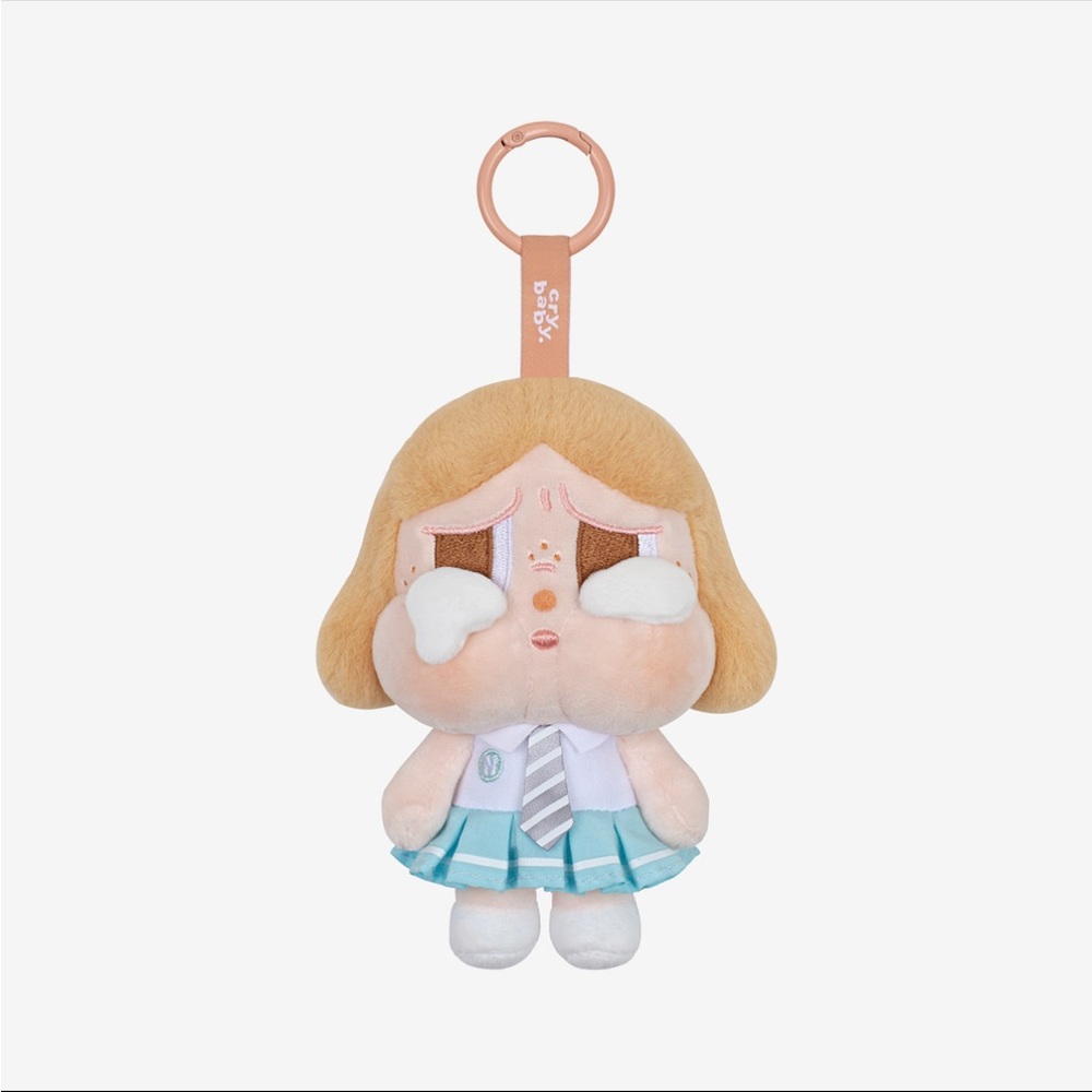 Pop Mart Crybaby Sunset Concert Plush Pendant Beige Blue
